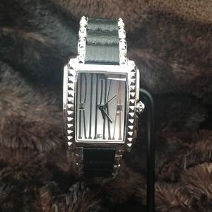 Stainless Steel And Leather Watch